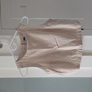 Old Navy Linen Blend Button Back Tank